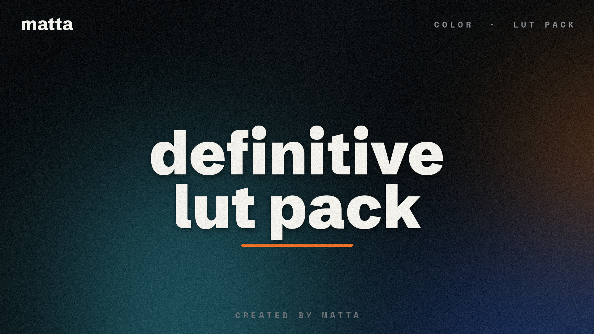 Definitive LUT Pack